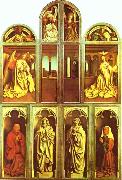 The Ghent Altarpiece with altar wings closed